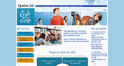 Desktop Screenshot of ecoleensante.inspq.qc.ca